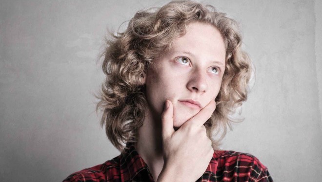 a person in pensive mood